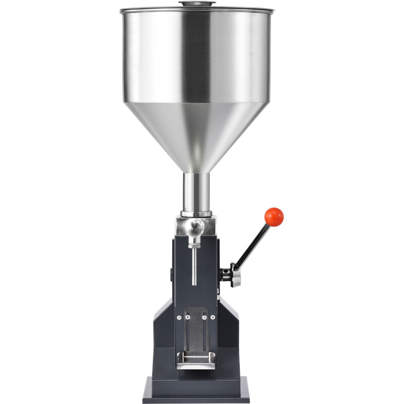 foto del prodotto mophorn riempitrice manuale liquidi riempitrice manuale 5 100 ml, riempitrice regolabile in acciaio inossidabile con tramoggia per latte, acqua,