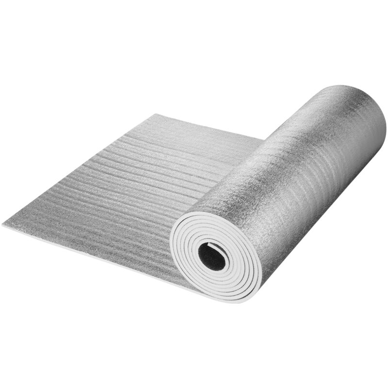 foto del prodotto mophorn rotolo di isolamento riflettente doppio, barriera radiante con anima in schiuma, 122 cm x 762 cm, scudo riflettente del calore in schiuma