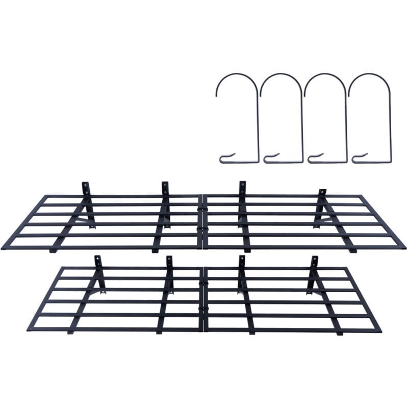 foto del prodotto mophorn scaffali da garage, confezione da 2, ripiani da garage da parete resistenti da 6 x 2 piedi. capacit di carico totale di 1600 libbre.