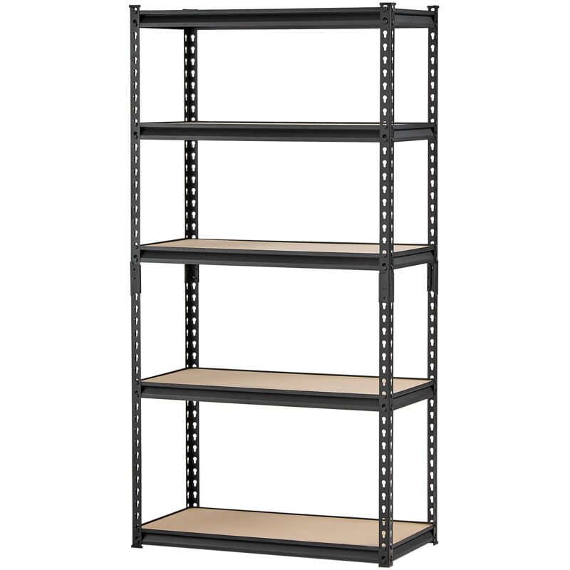 foto del prodotto mophorn scaffali portaoggetti, capacit 2000 libbre, scaffalature per garage a 5 livelli, 16 p x 32 l x 62,8 h ripiani in metallo regolabili per