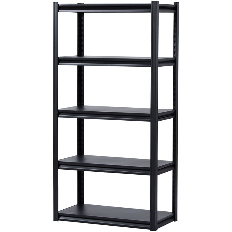 foto del prodotto mophorn scaffali portaoggetti, capacit 2000 libbre, scaffalature per garage a 5 livelli, 16 p x 32 w x 63 h ripiani in metallo regolabili per