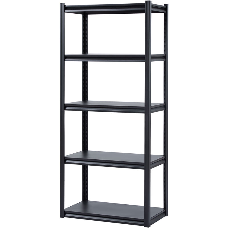 foto del prodotto mophorn scaffali portaoggetti, capacit 2000 libbre, scaffalature per garage a 5 livelli, 18 p x 32 l x 72 h ripiani in metallo regolabili per