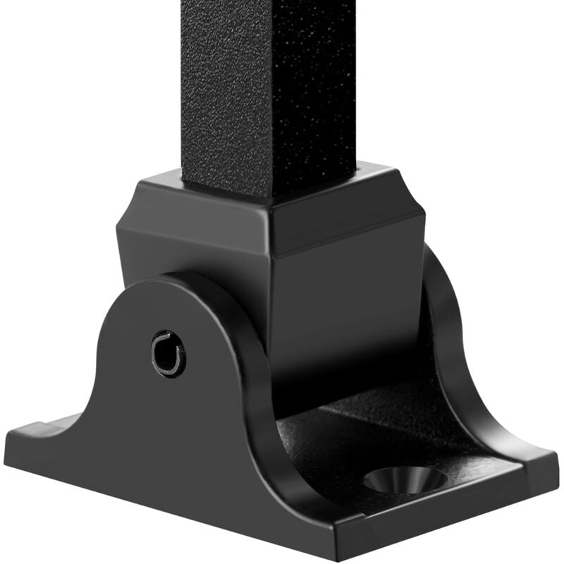 immagine 0 del prodotto mophorn scarpe per balaustre in lega di alluminio, balaustre quadrate, spindles in ferro battuto per scale, scarpe inclinate con fori per viti per