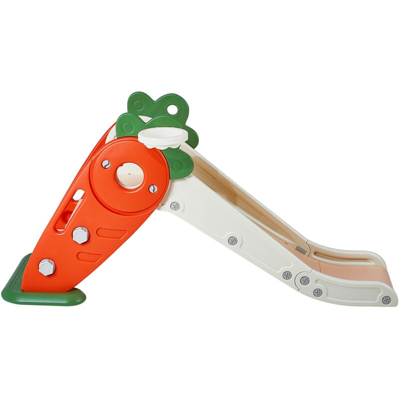 foto del prodotto mophorn scivolo per bambini, 1 12 anni, set da gioco per interni ed esterni con scale arrampicabili e canestro da basket, supporta fino a 40 kg,