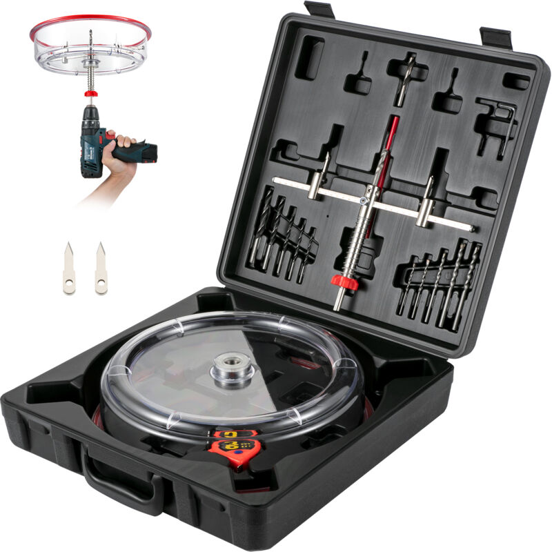 foto del prodotto mophorn sega a foro regolabile, da 40 mm a 300 mm fresa circolare regolabile cappuccio sega a tazza per falegnami, decoratori di case, appaltatori