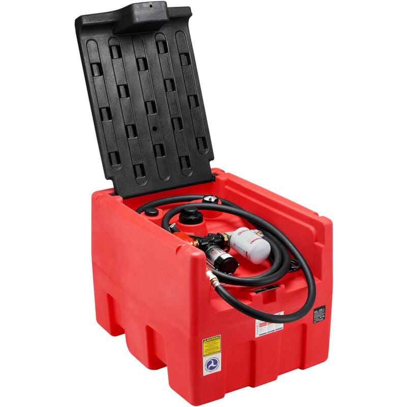 foto del prodotto mophorn serbatoio benzina diesel portatile 182l, serbatoio rifornimento carburante, pompa di trasferimento 12v, 40 l min, tubo flessibile 4 m,