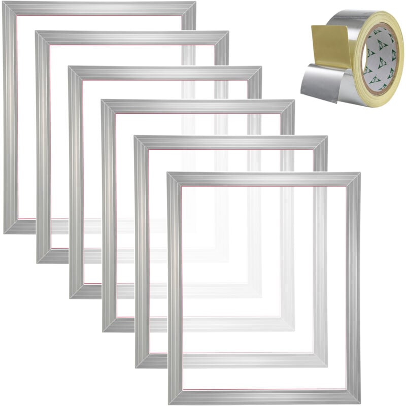 foto del prodotto mophorn serigrafia pressa macchina per stampa serigrafica 50,8 x 61 cm 305 mesh 6 telai per serigrafia