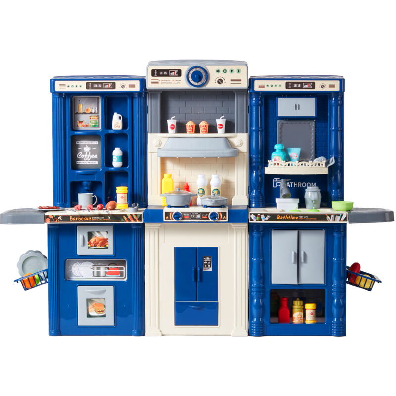 foto del prodotto mophorn set da cucina per bambini,cucina per bambini 3 in 1 con spray simulato,suoni e luci,set da cucina da gioco con set di accessori da cucina