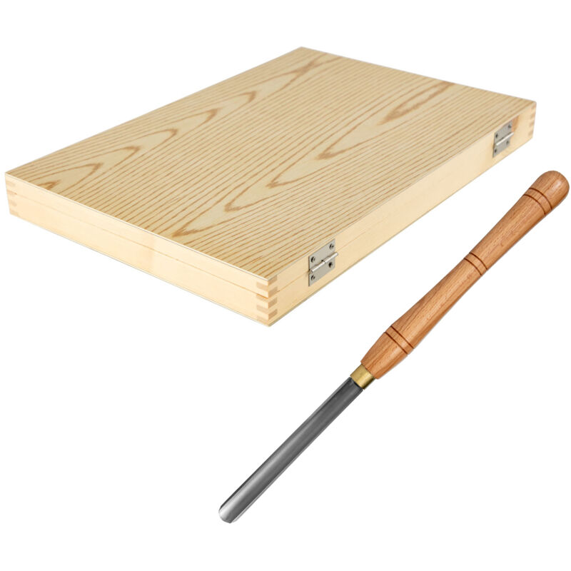 foto del prodotto mophorn set di 8 scalpelli per tornio in legno lame in acciaio hss per tornitura e intaglio del legno include contenitore e uno scalpello