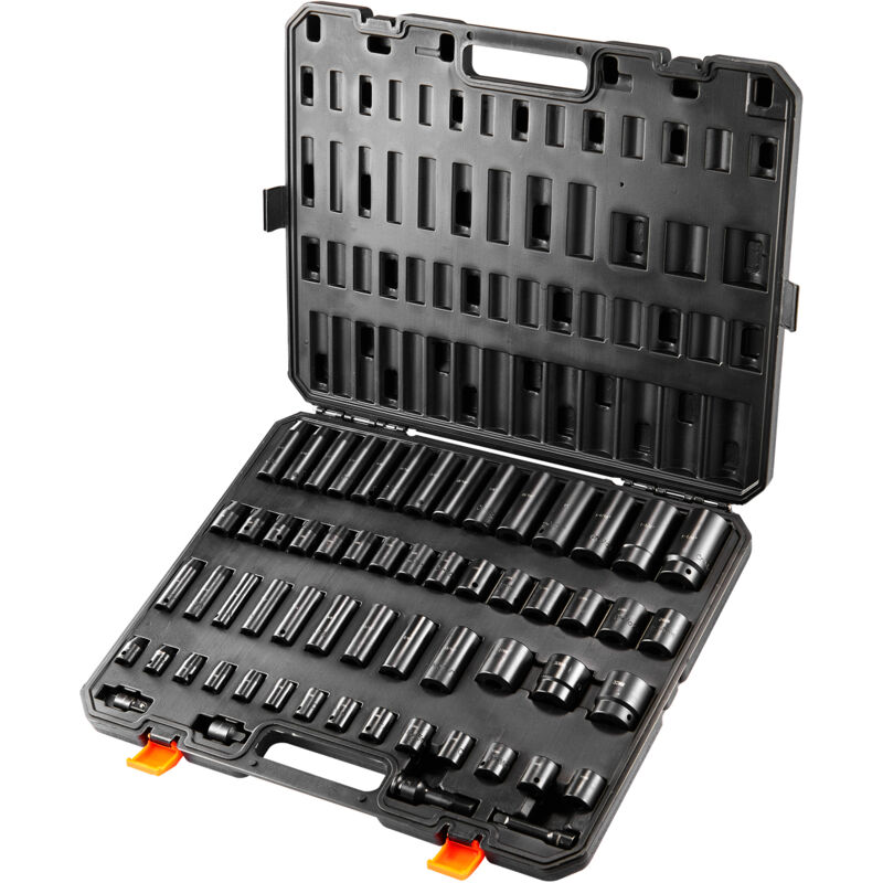 foto del prodotto mophorn set di bussole per avvitatore a percussione da 3 8 e 1 2 pollici, set di 59 bussole sae da 5 16 a 1 1 4 pollici e metrico 6 32 mm, acciaio