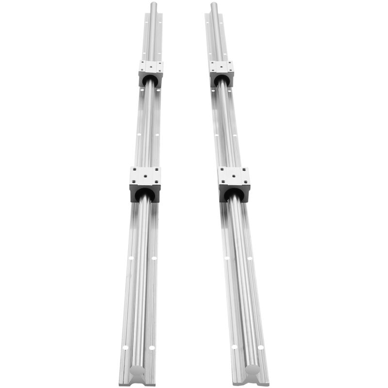 foto del prodotto mophorn set di guide lineari, sbr20 800 mm, 2 pezzi di guide da 31,5 pollici e 4 pezzi di blocchi scorrevoli sbr20uu, kit di guide lineari e