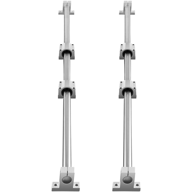 foto del prodotto mophorn set guide lineari, sfc20 1200 mm. 2 binari guida, 4 pattini scorrevoli, 4 supporti binario. per macchine automatizzate e progetti cnc fai