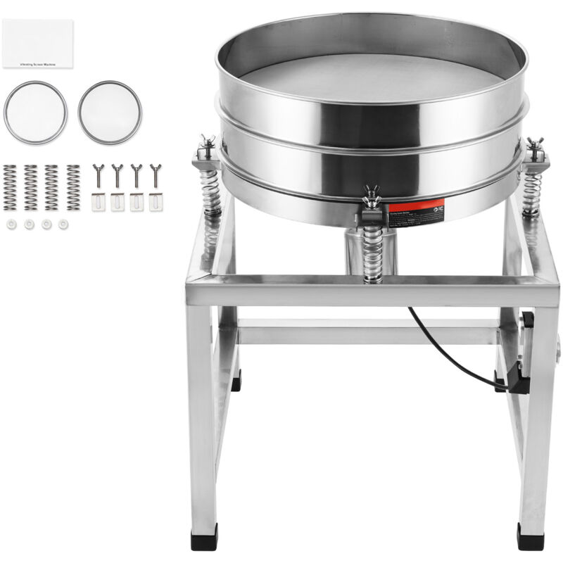 foto del prodotto mophorn setaccio elettrico vibrante automatico , macchina agitatrice in acciaio inox con maglia 40 100, macchina automatica per setacciare le