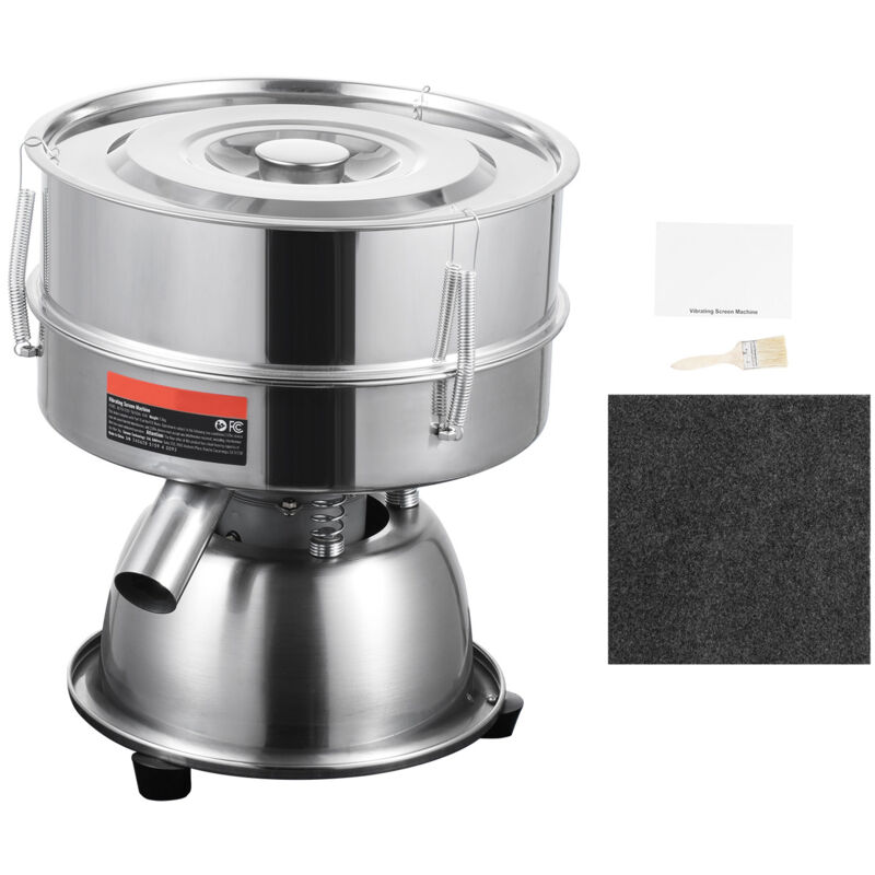 foto del prodotto mophorn setaccio vibrante elettrico automatico , setaccio agitatore in acciaio inossidabile con 30 50 maglie, setaccio automatico per polvere da