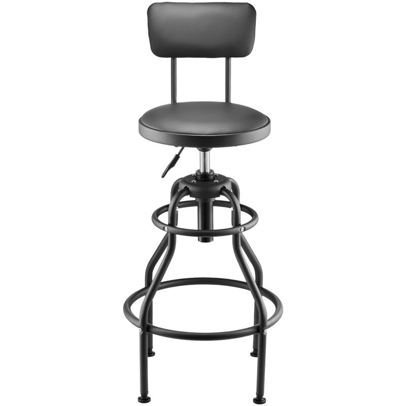 foto del prodotto mophorn sgabello da officina girevole a 360 con schienale, seduta regolabile in altezza e capacit di 136 kg, ideale per garage, officine e lavori