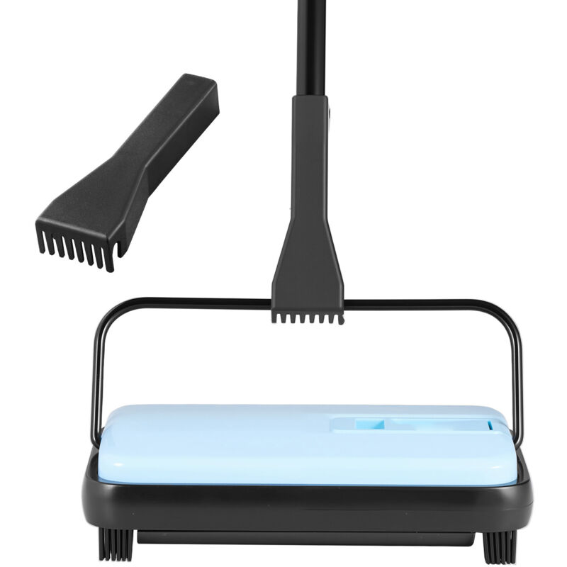 foto del prodotto mophorn spazzola manuale per tappeti con contenitore della polvere da 300 ml, facile da svuotare, larghezza di pulizia di 17 cm, ideale per tappeti