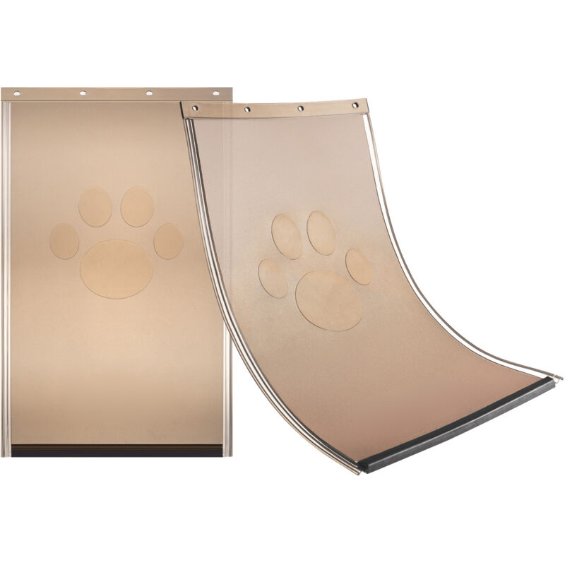 foto del prodotto mophorn sportello per animali domestici di ricambio, 10,25 x 16,25 , compatibile, durevole, resistente alle intemperie, pvc ispessito con striscia
