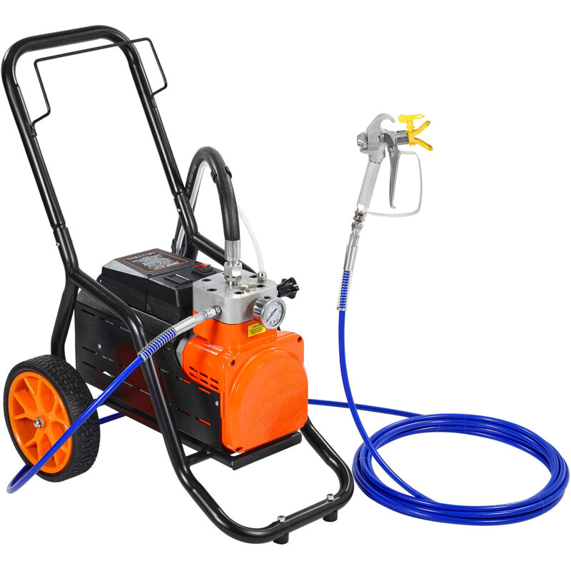 foto del prodotto mophorn spruzzatore di vernice airless a membrana, spruzzatore di vernice airless a carrello efficiente con barra di estensione, spruzzatore di