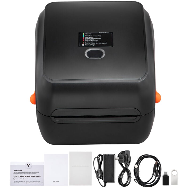 immagine 0 del prodotto mophorn stampante termica per etichette 300dpi per pacchi postali 4x6,bluetooth wireless con riconoscimento automatico delle etichette,supporta