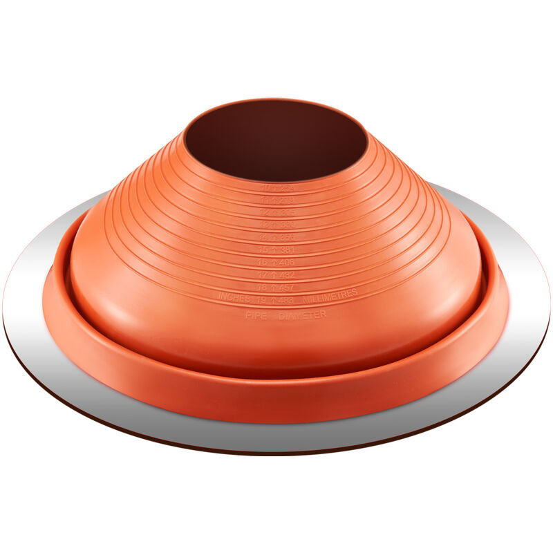 foto del prodotto mophorn stivale lampeggiante per tubo del tetto adatto a tubi con diametro esterno da 10 a 19 , silicone flessibile, resistente alle alte