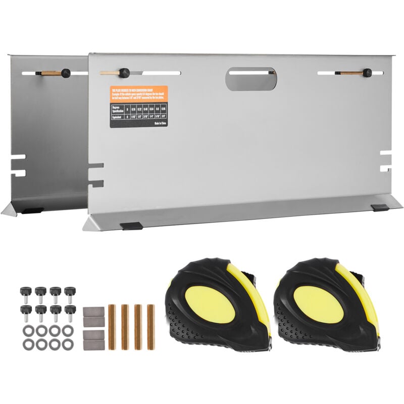 foto del prodotto mophorn strumento di allineamento ruote piastre per puntali in acciaio inossidabile. include 4 aste di allineamento, slot magnetici, nastri di