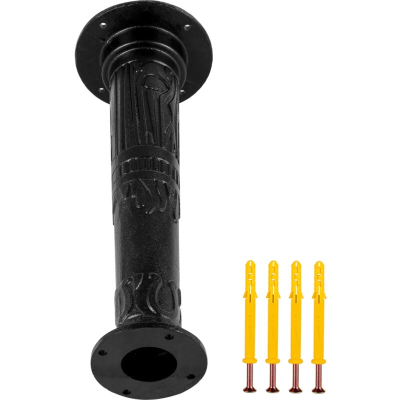 foto del prodotto mophorn supporto della pompa a mano a colore nero in ghisa, base della pompa dellacqua manuale in stile retr da giardino esterno, base della pompa
