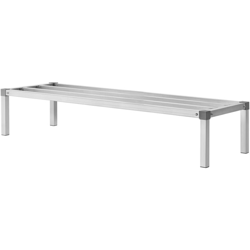 foto del prodotto mophorn supporto per carichi pesanti in alluminio, 60 x 20 rack da pavimento per alimenti commerciali, 12 da terra, capacit di 1000 libbre,