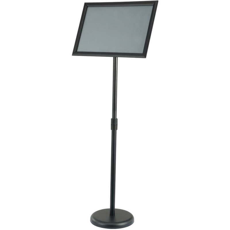foto del prodotto mophorn supporto per insegne su piedistallo, supporto per poster regolabile da 420 x 297 mm, piedistallo porta insegne girevole 360 da pavimento