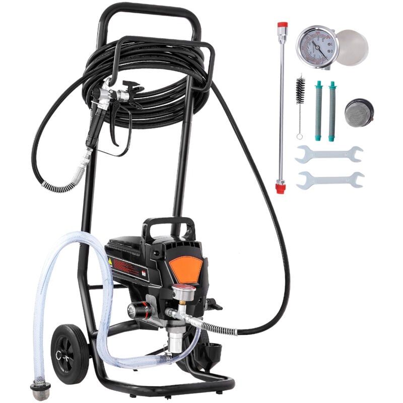 foto del prodotto mophorn supporto per spruzzatore di vernice airless,950w 3000psi spruzzatore elettrico ad alta efficienza con carrello,verniciatura fine e uniforme