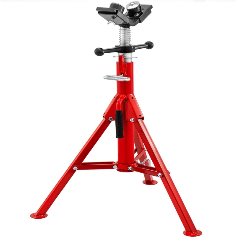 foto del prodotto mophorn supporto per tubi pieghevole alto supporto per cricchetto in acciaio con testa a v da 2 tonnellate