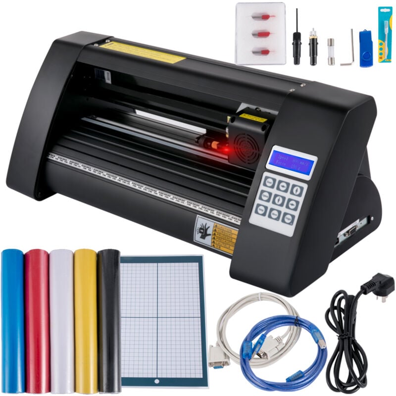 foto del prodotto mophorn taglierina per vinile 375mm plotter led schermo semi automatico occhio ottico signmaster compatibile design desktop