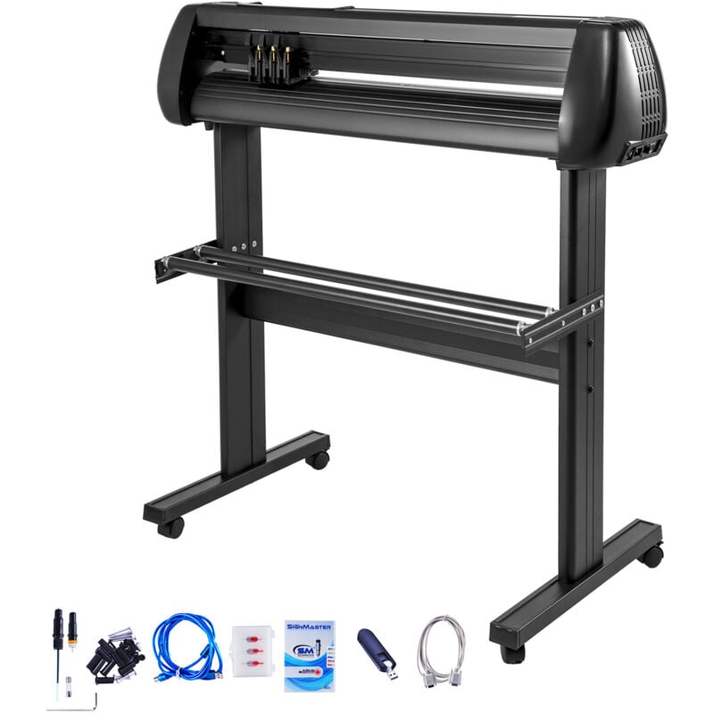 foto del prodotto mophorn taglierina plotter per vinile da 34 , macchina per il taglio di insegne, 3 lame, schermo lcd, software incluso, per la realizzazione di