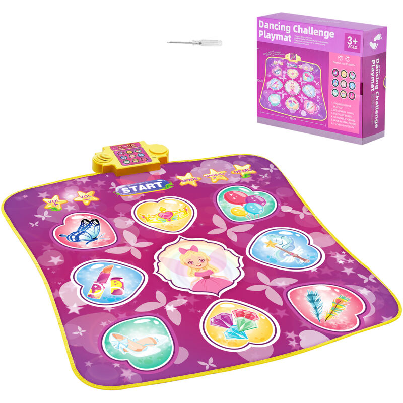 foto del prodotto mophorn tappetino da ballo a 9 pulsanti, 3 modalit di gioco, 8 livelli, volume regolabile, musica integrata, regalo di compleanno per ragazze dai