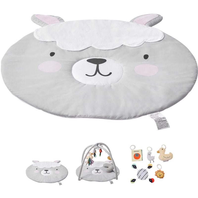foto del prodotto mophorn tappetino da palestra per bambini tummy time. 5 giocattoli sensoriali, anatra luminosa per neonati 0 18 mesi, ottimo per abilit 