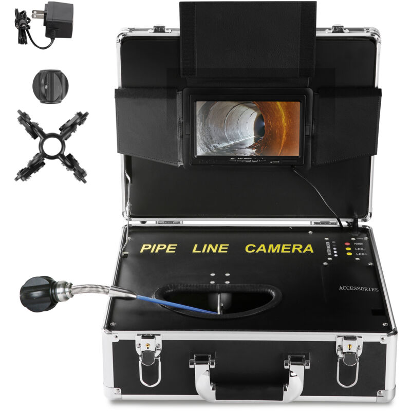 foto del prodotto mophorn telecamera per fognature ispezione dei tubi schermo da 7 pollici 1000tvl telecamera 66ft cavo impermeabile ip68 sistema di video ispezione