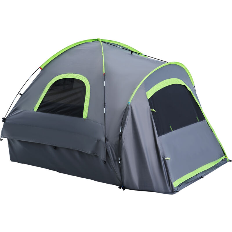 foto del prodotto mophorn tenda per camioncino, adatta per camion da 5,0 a 5,2 piedi per campeggio, impermeabile pu2000mm, tenda per letto da camioncino per 2 3