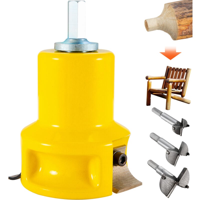 foto del prodotto mophorn tenon cutter 1,5 diametro premium alluminio e acciaio tronco mobili strumento con doppie lame curve e viti a bottone per progetti fai da te