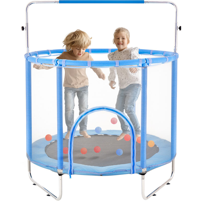 foto del prodotto mophorn trampolino elastico per bambini da 55, trampolino elastico per interni ed esterni da 4,6 piedi, mini trampolino ricreativo per bambini con
