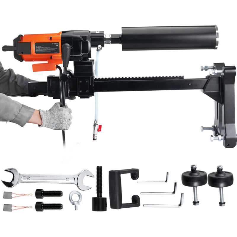 foto del prodotto mophorn trapano a colonna elettrico perforazione del calcestruzzo potenza nominale 2500w diametro max. 26cm, macchina carotatrice elettrica 750