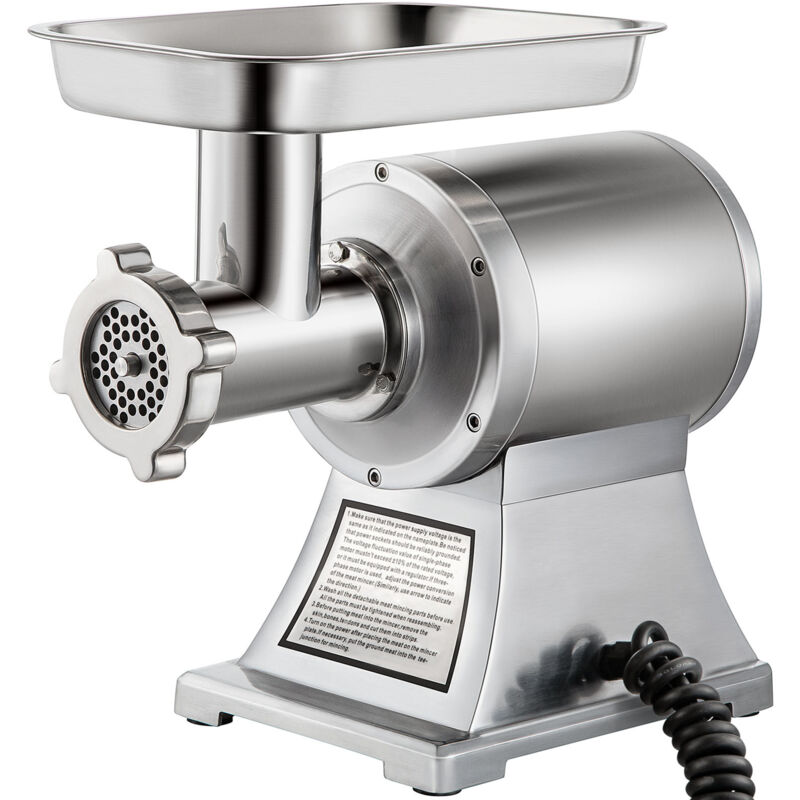 foto del prodotto mophorn tritacarne elettrico commerciale, 1100w, 1,5hp, 220rpm, acciaio inossidabile, tritacarne e insaccatrice per uso industriale e domestico,