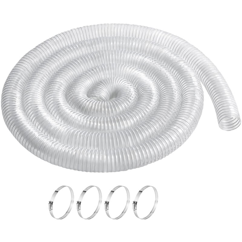 foto del prodotto mophorn tubo flessibile di raccolta polvere, 2,5 x 20 , pvc ispessito per officina
