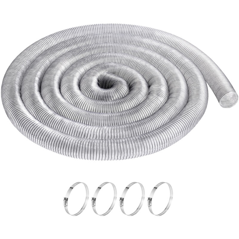 foto del prodotto mophorn tubo flessibile di raccolta polvere, 4 x 50 , pvc ispessito per officina