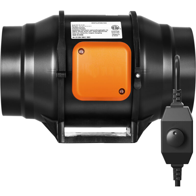 foto del prodotto mophorn ventilatore a condotto in linea, 152,4 mm 323,7 cfm, velocit variabile, silenzioso per il raffreddamento