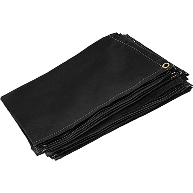 foto del prodotto mophorn vevor 6 x 10 ft coperta per saldatura nera 1,83 x 3,05 m coperta in fibra di vetro coperta ignifuga resistente per appendere facilmente e