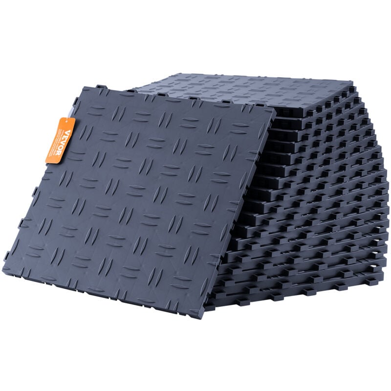 foto del prodotto mophorn vevor accessori per pavimento garage 305 x 305 x 13,4 mm set di 25 piastre per pavimento antiscivolo su entrambi i lati pavimento per