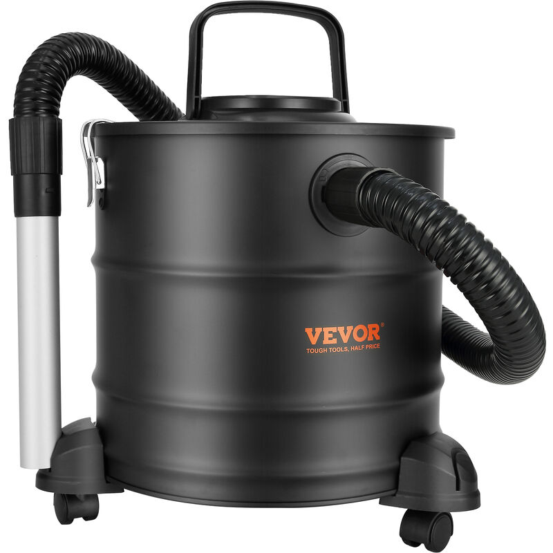 foto del prodotto mophorn vevor aspiracenere a bidone da 20l aspirapolvere elettrico 1200 w aspiracenere con ruote flessibili tubo di lunghezza 1,2 m per caminetti