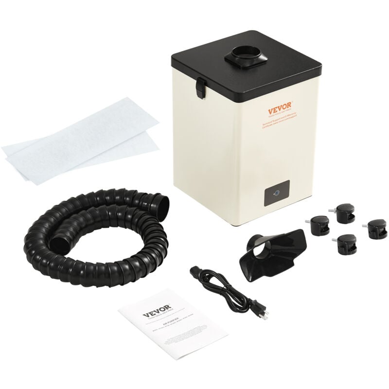 foto del prodotto mophorn vevor aspiratore fumi di saldatura 150w da pavimento, aspiratore fumi di saldatura filtro a 3 strati flusso dearia 332 m h, assorbitore