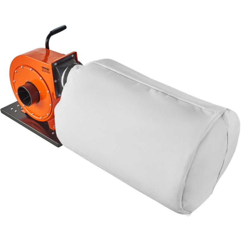 foto del prodotto mophorn vevor aspiratore polveri, flusso dearia 1hp 460 cfm, aspiratore polveri rotante sacco 21 galloni, filtrazione a sacco da 2,5 micron,
