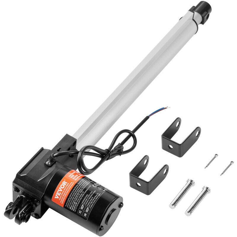 foto del prodotto mophorn vevor attuatore lineare 12v, attuatore lineare da 14 pollici per 1320lbs 6000n, attuatore di movimento lineare da 0,19 s con staffa di