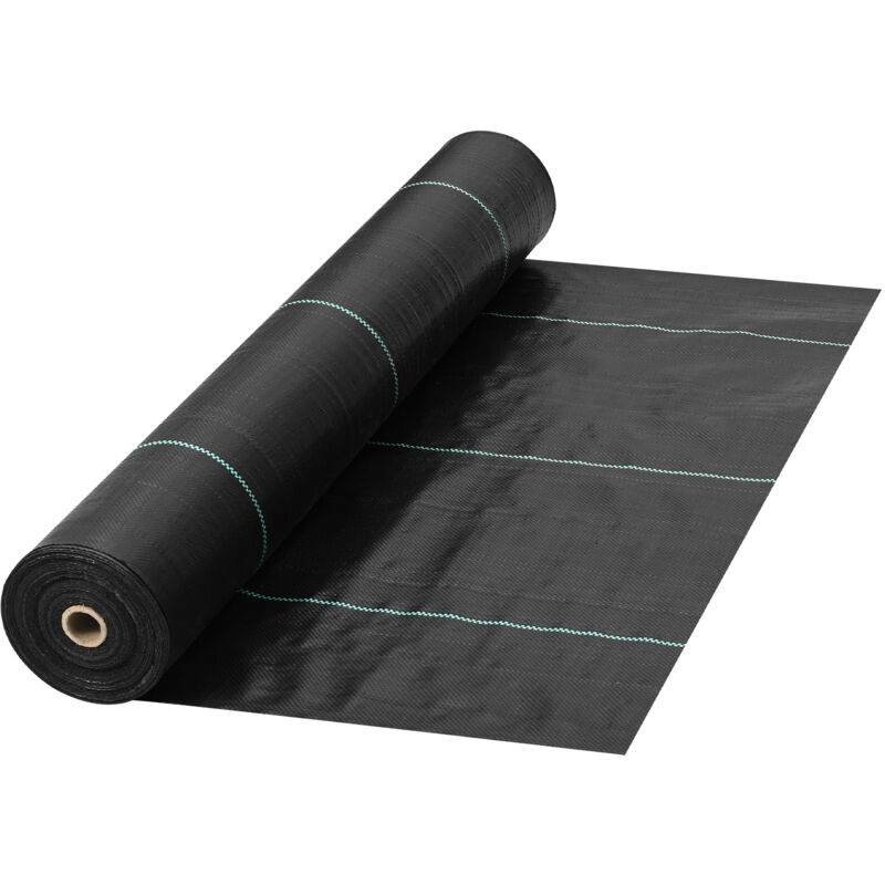 foto del prodotto mophorn vevor barriera contro le erbacce, tessuto paesaggistico da 5,8 once, geotessile di controllo dellerba intrecciato resistente 4ft x 300ft
